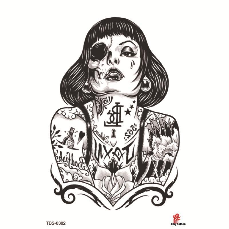 Набор маленьких водостойких тату-наклеек с тотемами и символами для предплечья