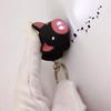 Cute Pig LED Keychain with Sound Mini Key Ring for Car Bag Purse Pendant Gift for Women Students Decorative Accessory