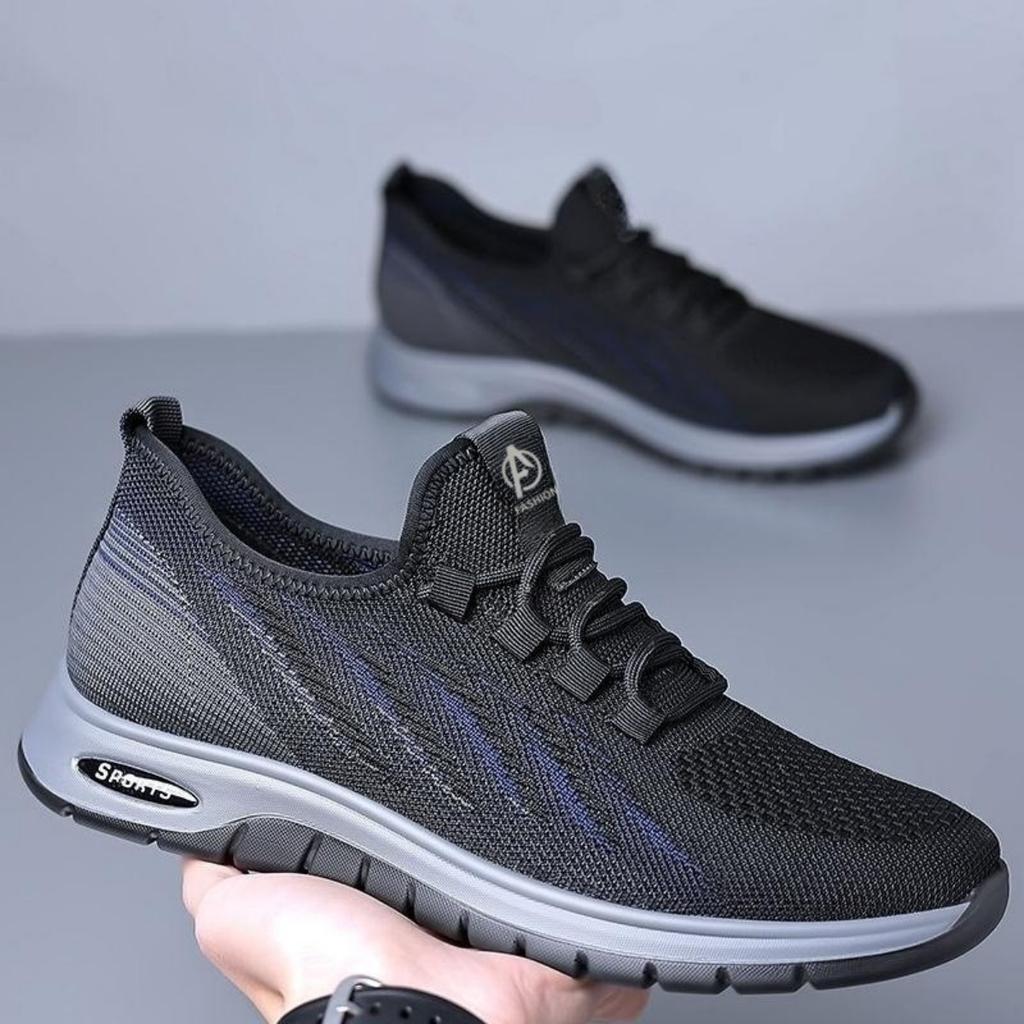 Мужские весенние и летние тонкие дышащие сетчатые кроссовки Fly Woven Mesh, модные легкие спортивные кроссовки на шнуровке для мужчин