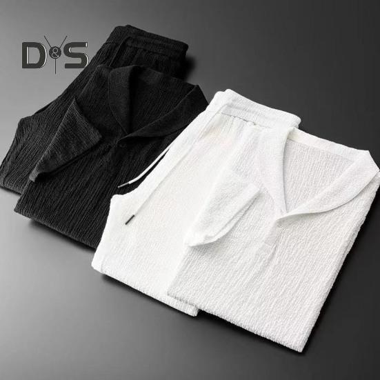 Мужской летний повседневный наряд из 2 шт./компл., футболка с короткими рукавами и эластичной резинкой на талии, комплект длинных брюк, комплект спортивной одежды, спортивный костюм для бега