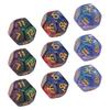 9PCS Polyhedral Dice Set Waterproof Plastic Lightweight Portable Table Gaming Dices for Travel
