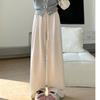Coffee Glutinous Rice Pants for Women In Autumn and Winter New High-waist Drooping Wide-leg Pants Lazy Knitted Casual Pants