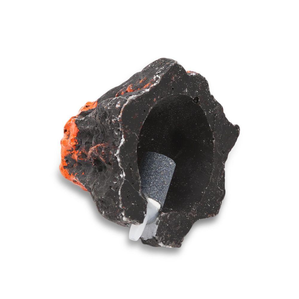 Practical Aquarium Resin Air Bubble Stone Ornament Decorations Volcano Shape Oxygen Pump