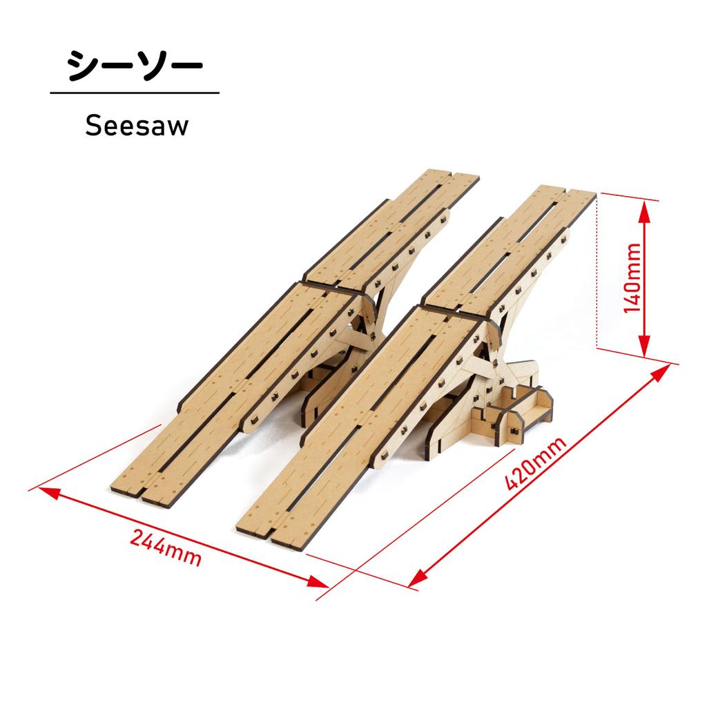 Tsukuro Indoor Crawler Course Assembly Kit for Scale Crawlers 1/18-1/24 Radio-Controlled (Seesaw)