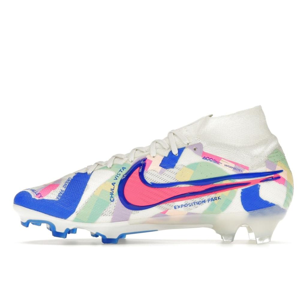 Nike Zoom Mercurial Superfly 9 Elite SE FG SoCal Pack Мужские кроссовки Cream Sail Racer-Blue FZ8372-100