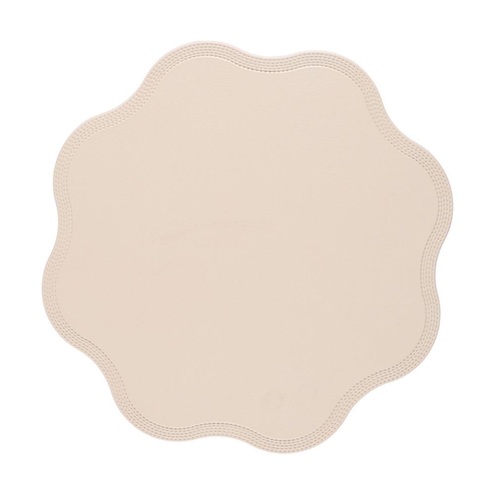 Салфетка под столовые приборы в форме цветка, однотонная, нескользящая, кухонная