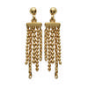 [K5140] - Gold Plated 'Choréographie' Earrings - 26x7 Mm