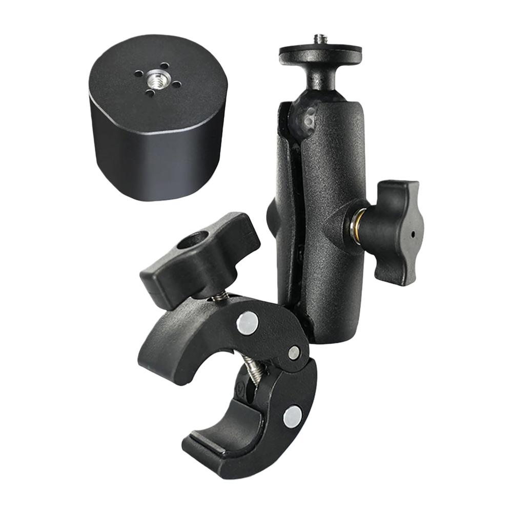 Antenna Clamp Kit Roof Rail Mount 0.6-1.56 Inches Adjustable Clamp For Poles Protector Dual-axis 360 Adjustment