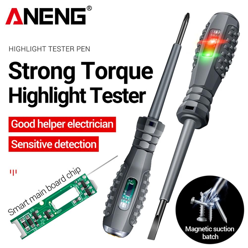 ANENG B05 Отвертки шлицевая/крестовая Индикаторный измеритель Электрическая ручка Изолированный Электрик Выделяющий Карманный тестер Ручка Инструменты 2-20 шт.