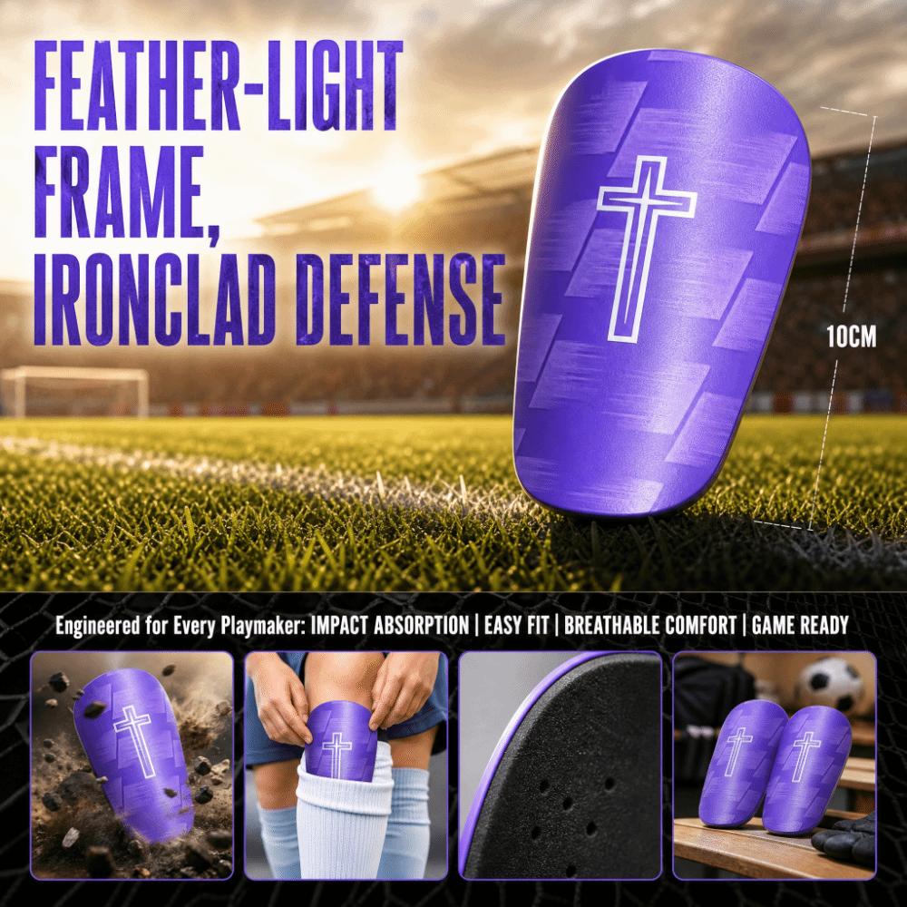 1 Pair Impact Reduction Shin Pads Comfortable Protective Equipment Soccer Shin Guards Football