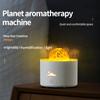 Fire Aroma Volcano Diffuser Essential Oils for Home Colorful Light Jellyfish Ring Flame Diffuser Air Humidifier Planet Fireball