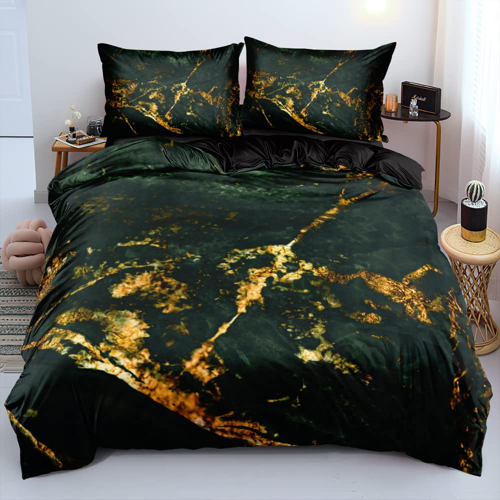 Chic Marble Duvet Cover Sets For Teens Kids Queen Lightweight Quilt Covers Bedroom Decor Abstract Art Bedspread Covers No Quilt