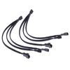 5-1PCS 4 Pin PWM Fan Cable 1 To 3 Ways Splitter Black Sleeved Extension Cable PMW Fan Connector Cord Lines Computer Wires