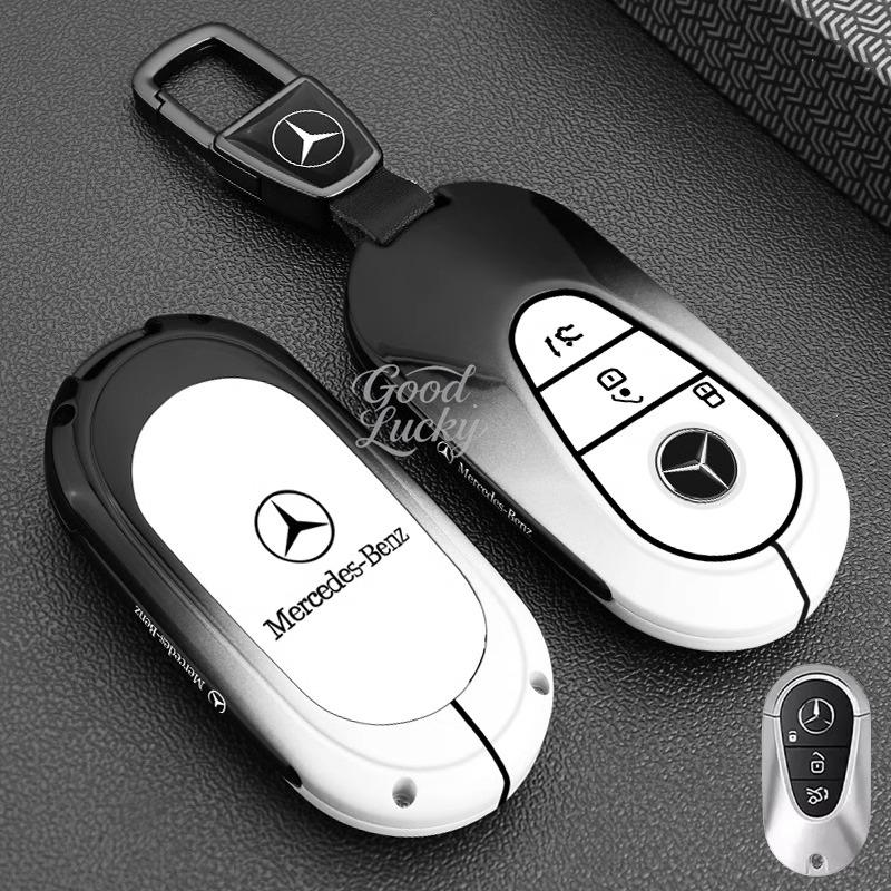AABIB1 Car Smart Key Cover Case Remote Shell Fob Holder For Mercedes Benz C E S Class GLC W206 W223 W214 E300 C260 C300 S450 S500 S400