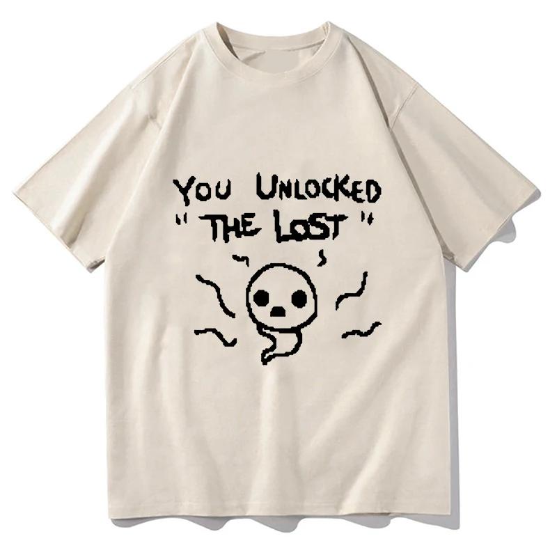 Binding Of Isaac You Unlocked The Lost TShirt Vintage Graphic T Shirts Unisex Unisex Fashion Classic ONeck Short Sleeve Tshirts