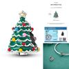 Merry Christmas Tree Charms Beads Copper Santa Claus Pendants Fit Original Bangle Bracelet Diy Jewelry Gift