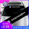 2026 Горячий Для Volkswagen VW Наклейка на стекло автомобиля 3D персонализированная наклейка на лобовое стекло Для Volkswagen Polo Passat B5 B6 B7 T4