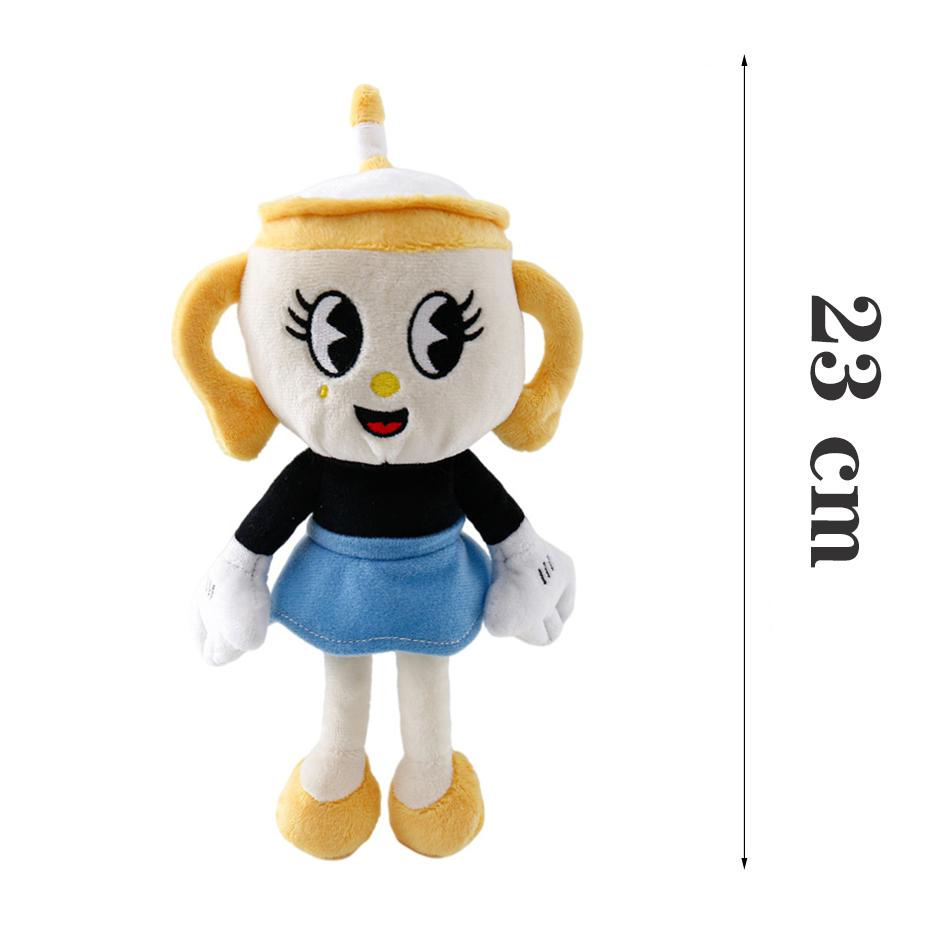 25 см Игровой персонаж Cuphead Плюшевая игрушка Mugman Дьявол Легендарный Chali Плюшевые куклы Игрушки для детей Подарки Рождественский подарок