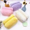 Cosmetic Bag Candy Color Plush Square Portable Large Capacity Toiletry Bag