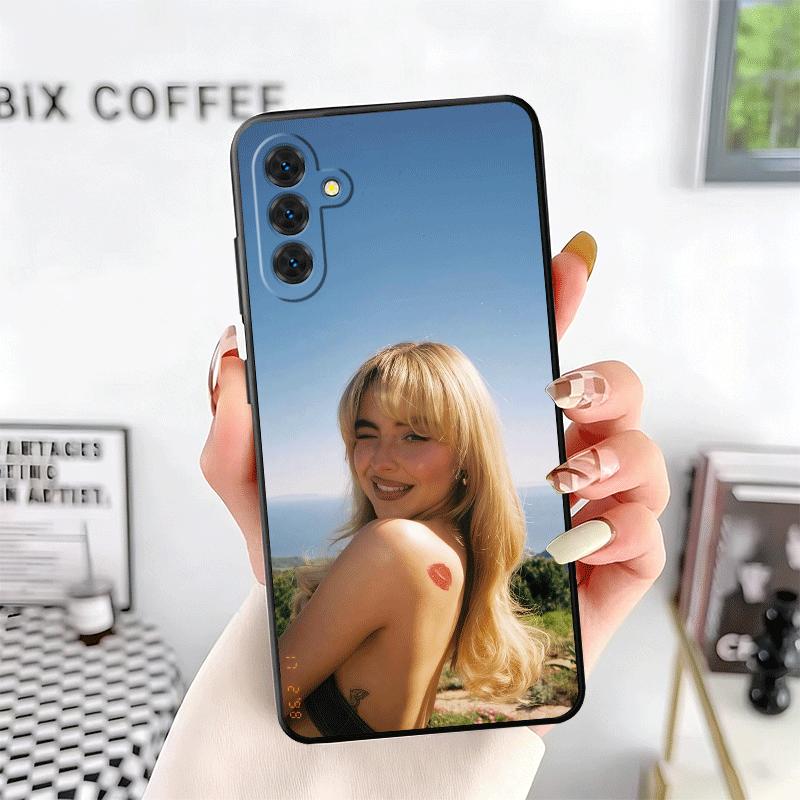 CR66 S-Sabrina C-Carpenter Мягкий чехол для телефона для Samsung A17 A37 A57 A16 A26 A36 A56 A15 A25 A35 A55 A14 A24 A34 A54 A13 A23 A33 A