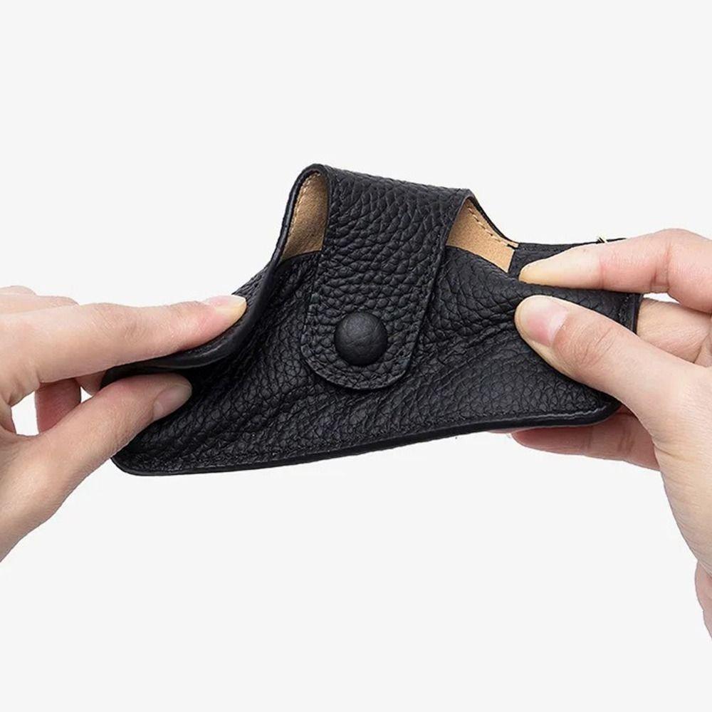 Handmade Sun Glasses Spectacle Case Retro Eyewear Protector Genuine Leather Glasses Case Women