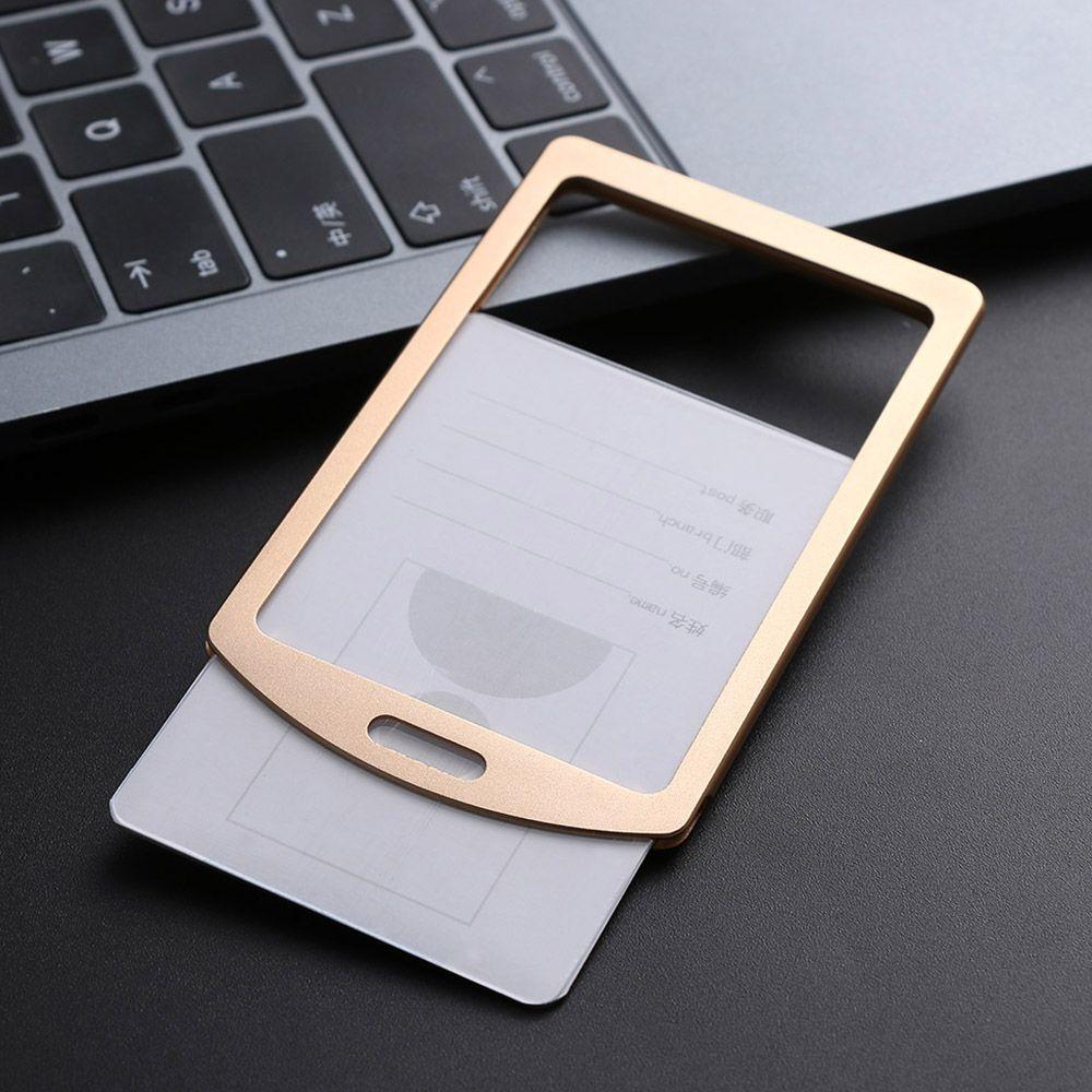 Чехол для удостоверения личности Аксессуары Металлическая клипса Вертикальный чехол для карт Держатель для бейджа Визитница Чехол для имени