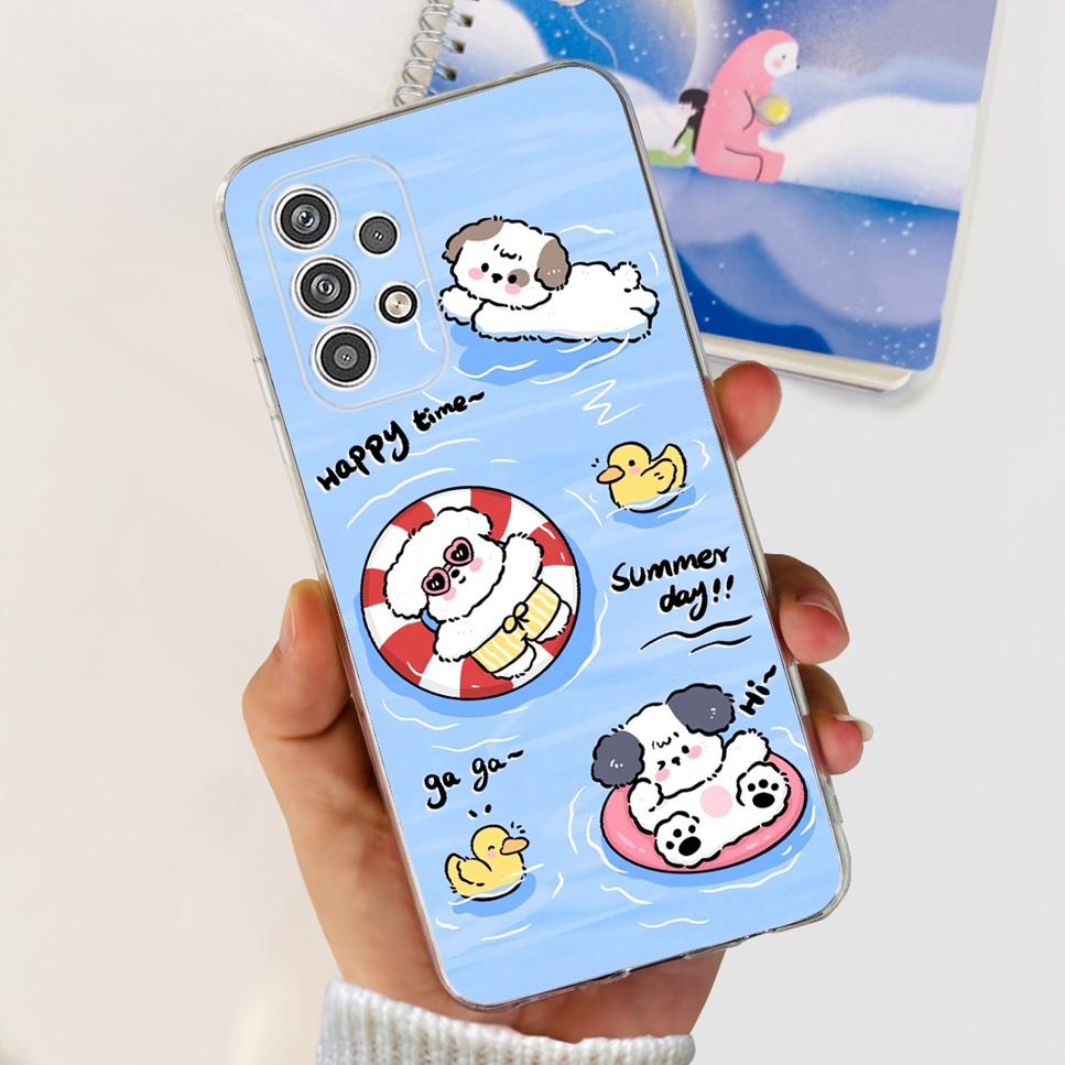 For Samsung Galaxy A23 5G A23 4G Case Cartoon Astronaut Cat Soft Silicone TPU Cover For Samsung A23 a23 6.6" Bumper Phone Case