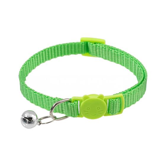 Ошейник для кошек с колокольчиком, мягкий, безопасный ошейник для кошек с быстросъемной пряжкой, регулируемый нейлоновый ошейник для кошек и щенков