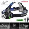 2000LM Green/Red/UV 395nm Headlamp Waterproof Zoomable Ultraviolet Headlight USB Rechargeable Head Lamp 3 Modes Hunting Torch