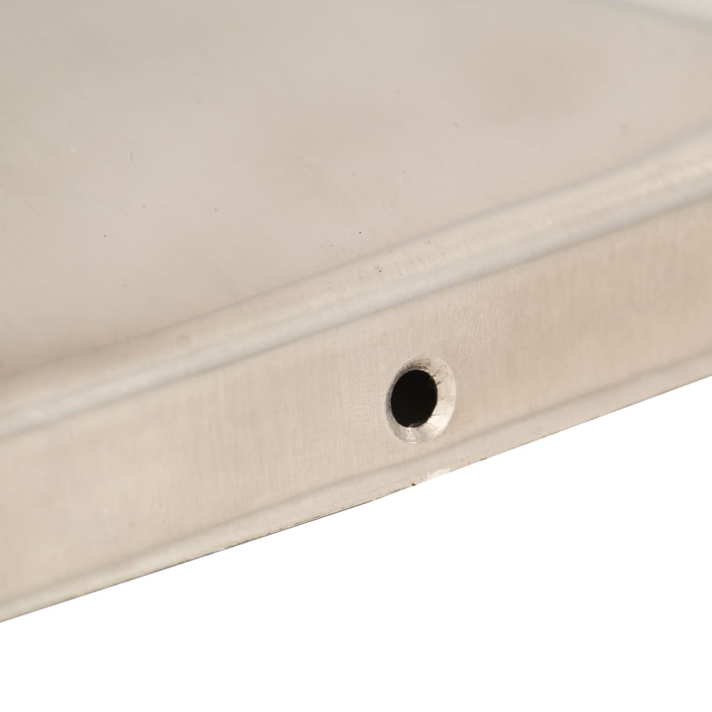 Post Caps 6 pcs. Pyramid Shape Stainless Steel 81 x 81 mm