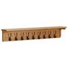 VidaXL Coat Rack 90x16x16 Cm Solid Oak Wood