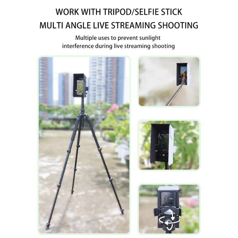 Sunshade Sun Hood Magnetic Foldable Mobile Phone Sunhood Sun Blocking Hood for Phones Portable Antiglare Guard Accessories