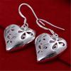 Серьги из стерлингового серебра 925 пробы, модные ювелирные изделия, элегантные женские креативные серьги с подвесками в виде сердца, законодатель моды, рождественские подарки
