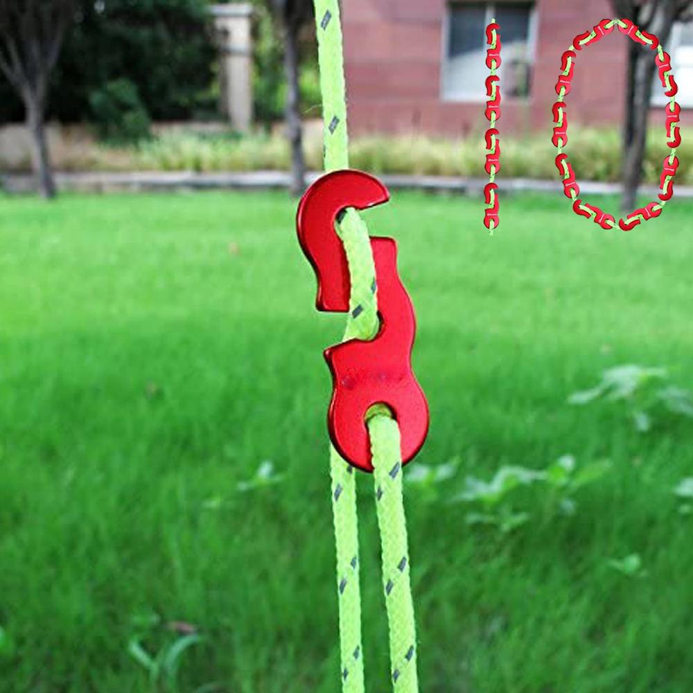 10 шт. сверхлегкий алюминиевый регулятор шнура для палатки, кемпинга, пешего туризма, альпинизма, активного отдыха