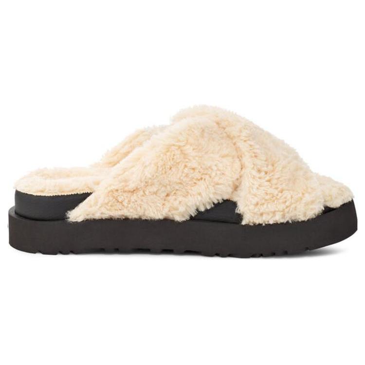 UGG Fuzz Sugar Cross Slides 1135131-NBLC