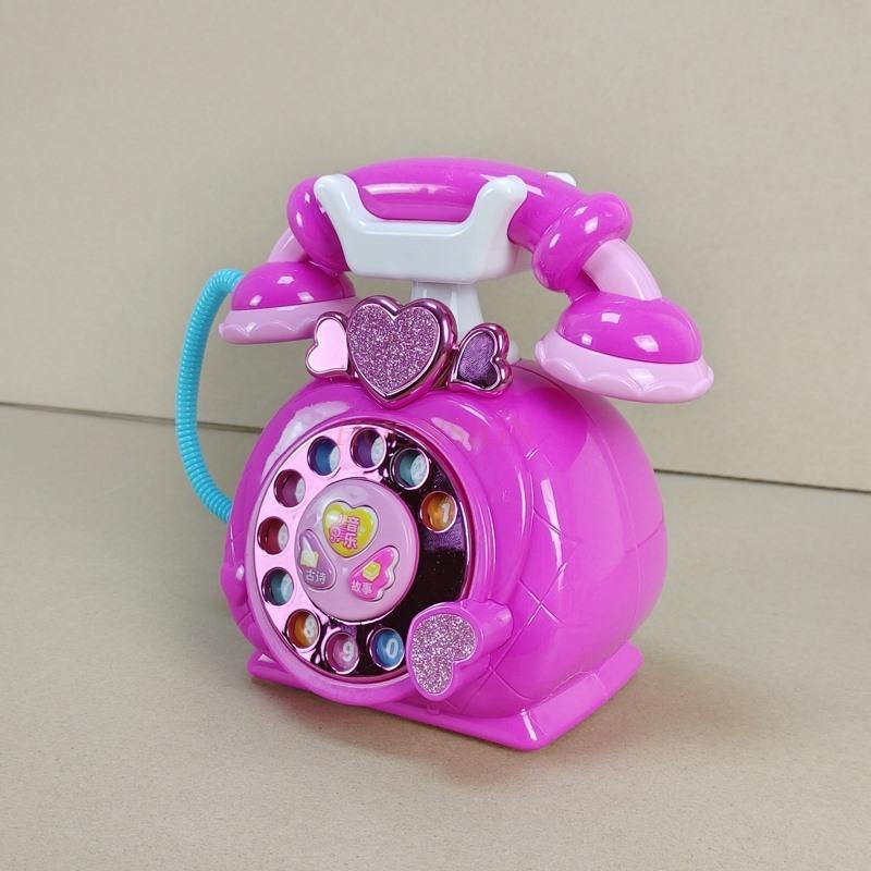 Puzzle Girl Baby Phone 2-3 Years Old Old Children'S Phone Toys Princess Phone Emulation Landline Early Education