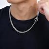 Vnox Чокеры-цепи Кубинская звеньевая цепь из нержавеющей стали, Ожерелья с подвесками на застежке-тогл Для женщин и мужчин, Минималистичные ювелирные подарки
