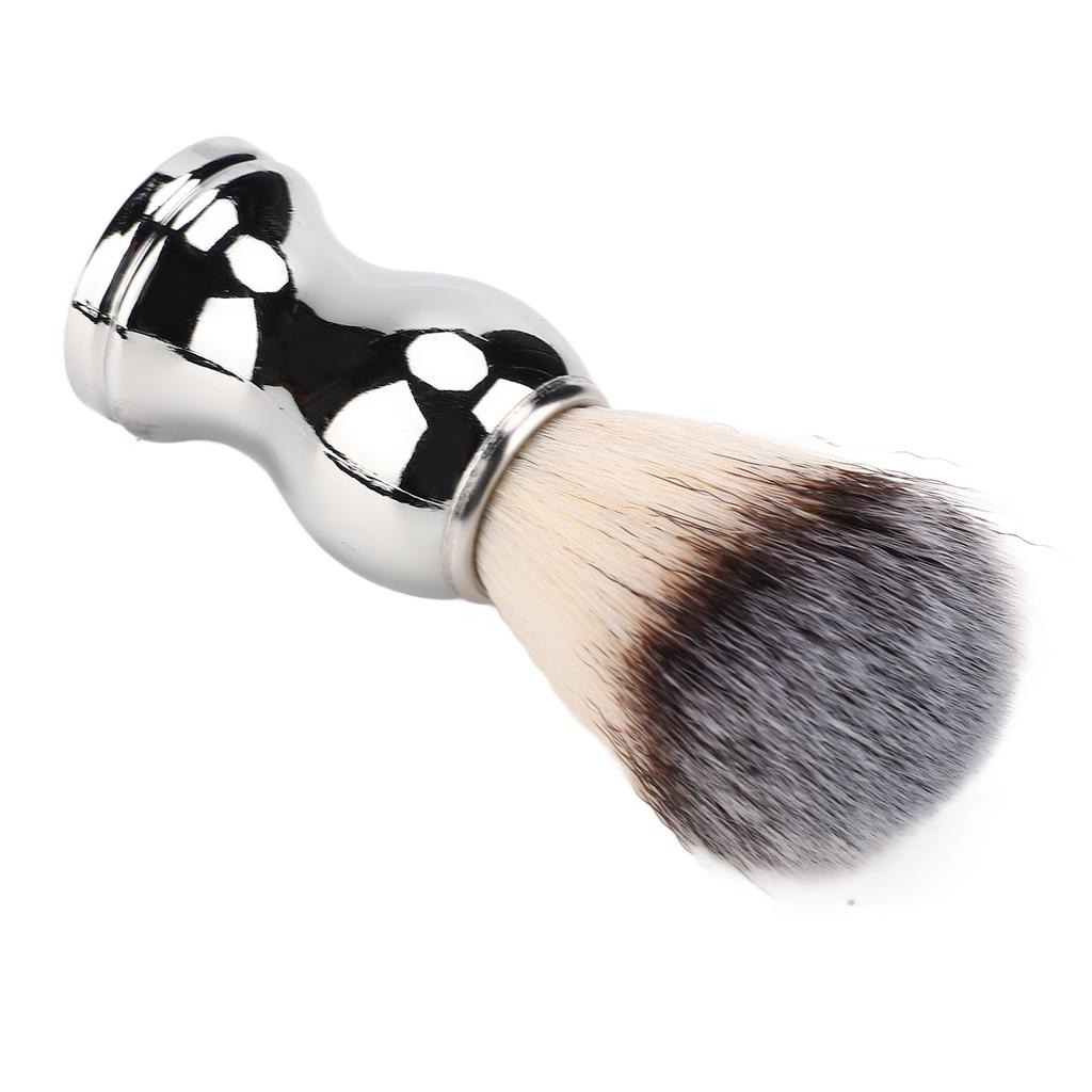 Shaving Brush Strong Cleaning Force Soft Premium Bristles Soft Hand Crafted Shaving Brush with Silver Handle for Home Salons