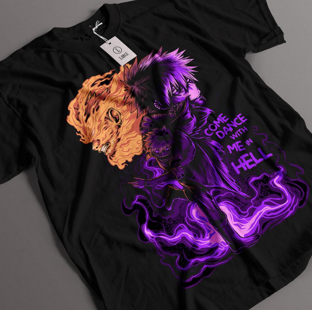 Jujutsu Kaisen Fushiguro Toji T-shirt Anime Horror Black Short Sleeve All Size