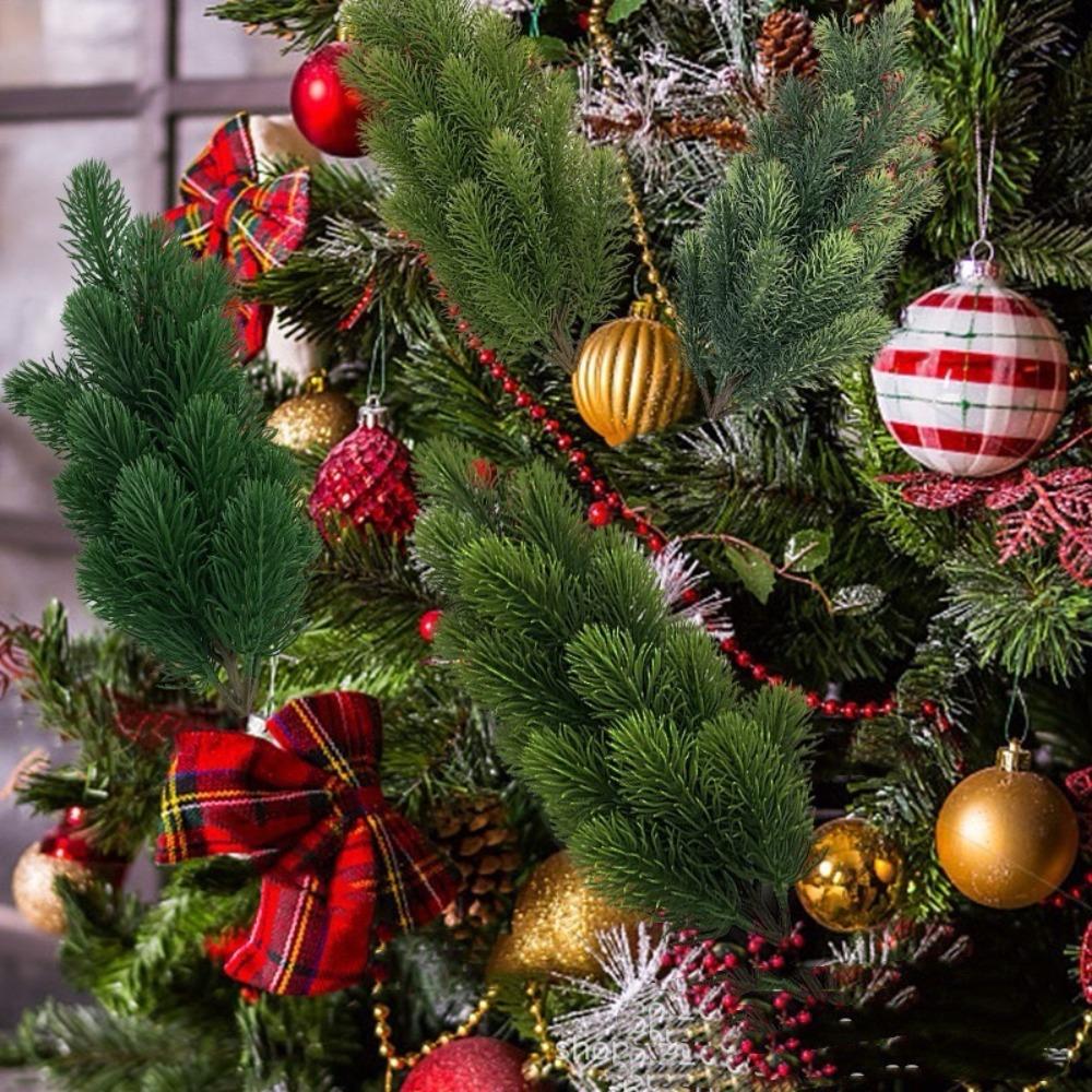 Artificial PE Fake Pine Twigs Christmas Tree Simulation Pine Artificial Pine Branches Gift