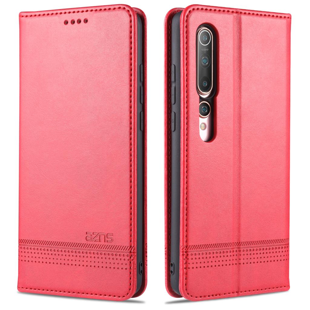 Роскошный магнитный адсорбционный кожаный чехол для Xiaomi Mi 10 / Mi 10 Pro 5G Flip Cover Protective Case capa fundas