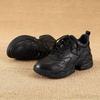 Женские новые туфли Dad Shoes из натуральной кожи на толстой подошве, осень/зима 2025 года: Универсальный, стильный и повседневный.