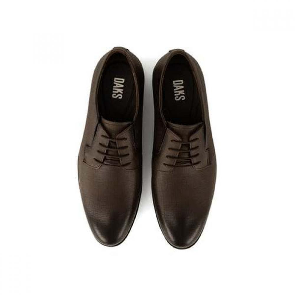 DakS Men S Comfort Saffiano Formal ShoeS  Brown  Dmx279 Ke27