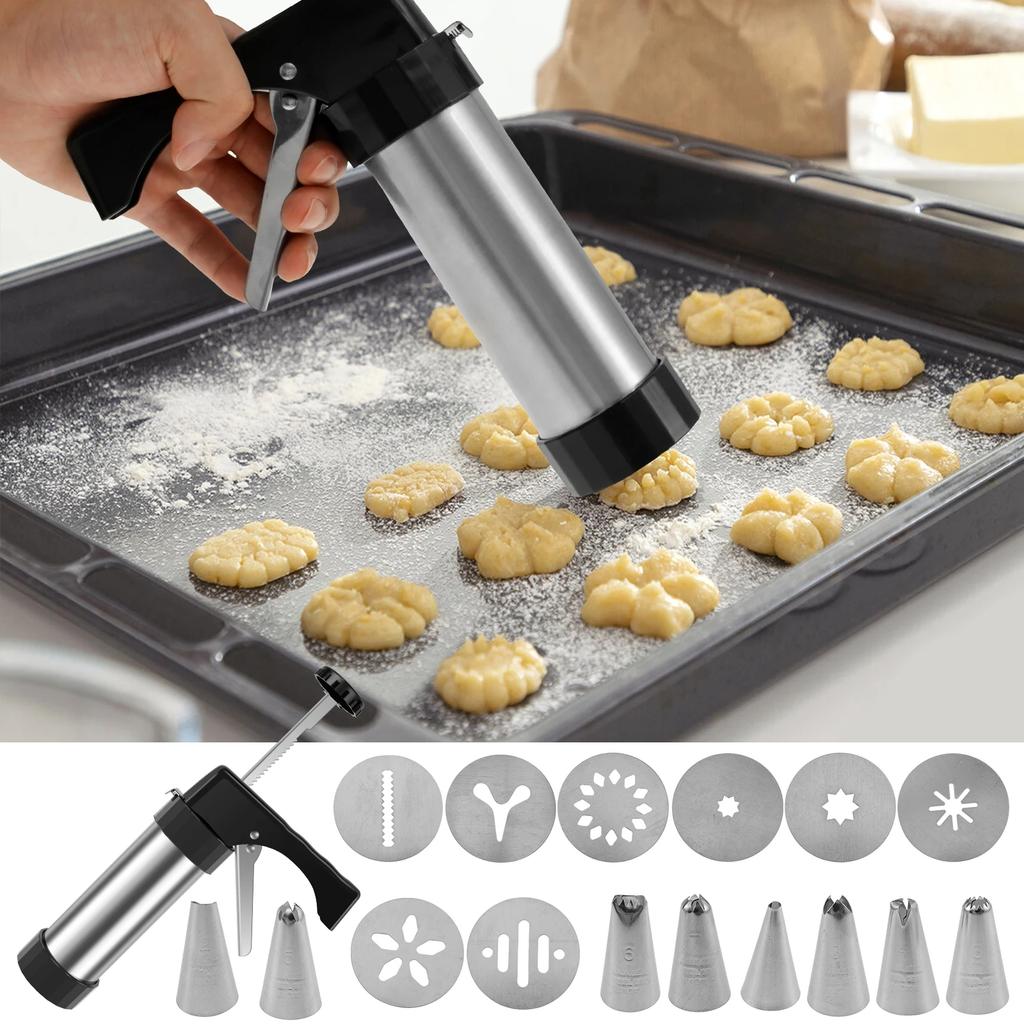 Churro Maker Machine Stainless Steel Churro Gun Kit Multifunctional Churro Filler Kit DIY Cookie Maker Machine Household Churro