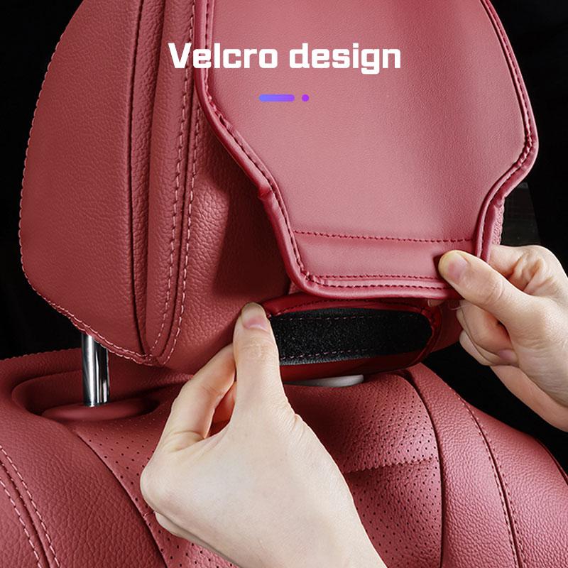 Leather Car Seat Headrest Protective Cover Accessories For BMW 1 2 3 4 5 6 7 Series G20 G30 F48 E90 E36 F30 F10 X1 X3 X4 X5 X6X7 II9