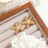 1 Pair Geometric Temperament Casual Starfish Stud Earrings Summer Simple Beach Vacation Style Earrings Ocean Jewelry Gift