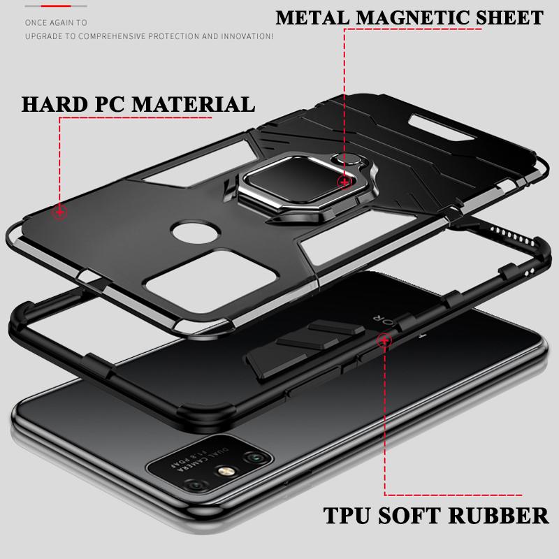 Бронированный чехол для Huawei P20 P30 P40 Pro Mate 20 Honor 10 10i 20i 8A 8X 8S 9A 9S 9C 9X 10X Lite E Чехол для телефона Ударопрочная задняя крышка Coque