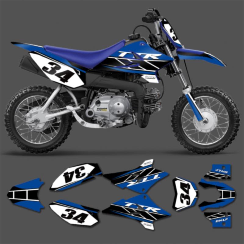 PowerZone Индивидуальные Командные Графические Наклейки Комплекты Для YAMAHA TTR50 2006-2014 2015 2016 2017 2018 2019 2020 2021