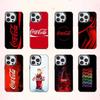 Чехол для телефона Hot C-Coca D-Drinks C-Cola для iPhone 17, 16, 15, 14, 13, 12, 11 Plus, Pro Max, цветной, с серебряным покрытием внутри