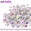 1Pack Mixed Size Flatback AB Nail Rhinestone Nail Art Decoration SS6-SS40Pack